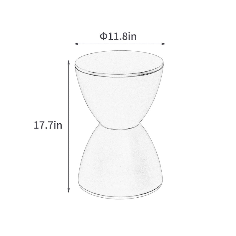 Contemporary Accent Stool / Side Table