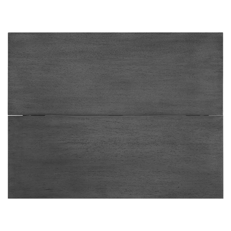 Rustic Drop-Leaf Dining Table  Space-Saving Farmhouse Design with Extendable Wood Top - 47.00in. W X36.00in.DX30.00in. H