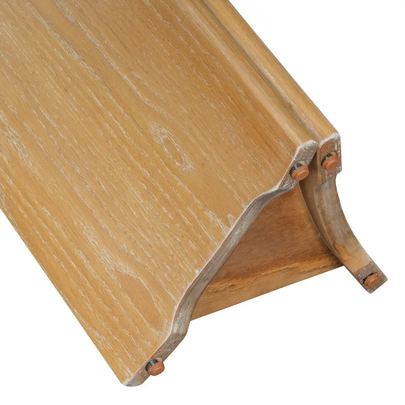 53.9-Inch Console Table with Faux Marble Top and Wood Base