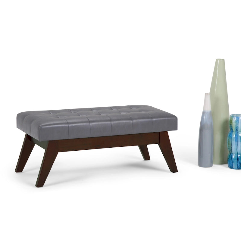 40-Inch Mid-Century Modern Tufted Rectangle Ottoman Bench