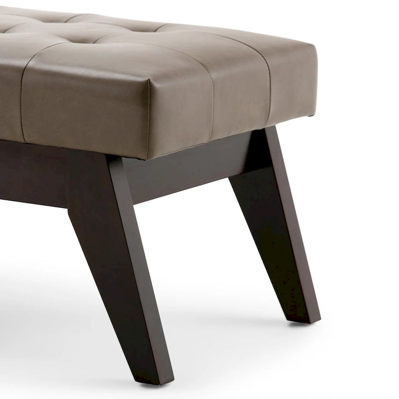 40-Inch Mid-Century Modern Tufted Rectangle Ottoman Bench