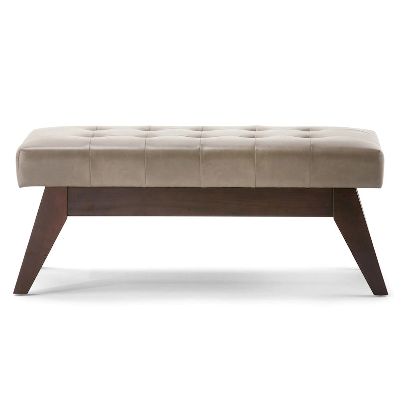 40-Inch Mid-Century Modern Tufted Rectangle Ottoman Bench