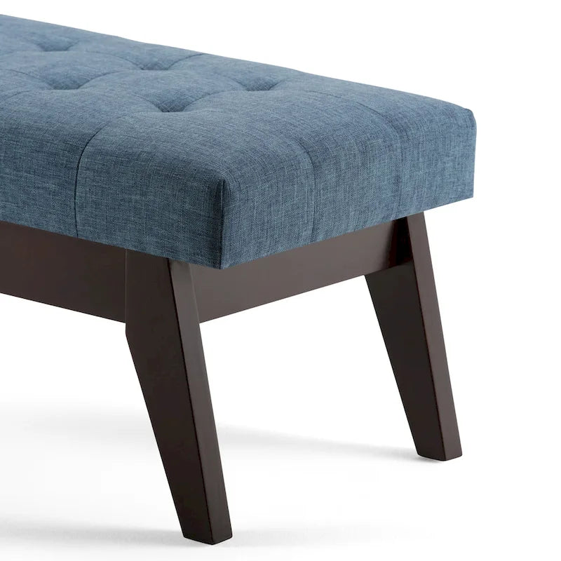 40-Inch Mid-Century Modern Tufted Rectangle Ottoman Bench
