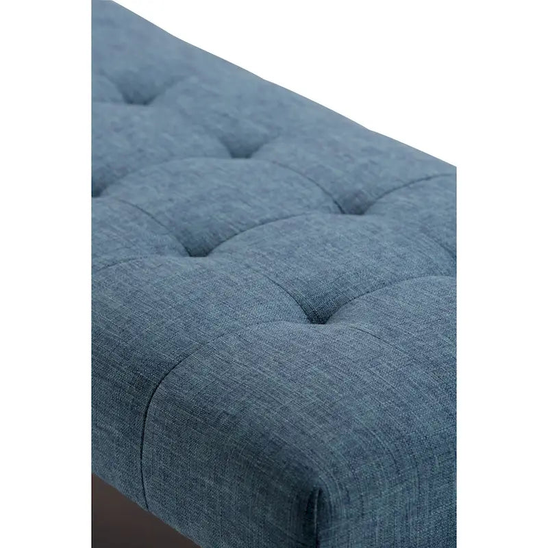 40-Inch Mid-Century Modern Tufted Rectangle Ottoman Bench