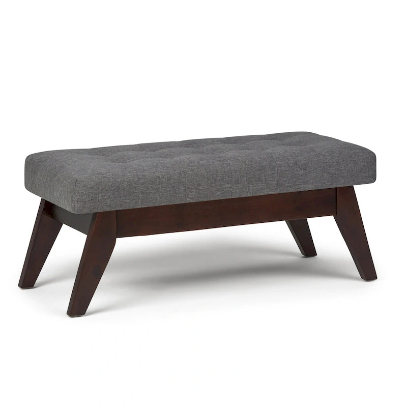 40-Inch Mid-Century Modern Tufted Rectangle Ottoman Bench