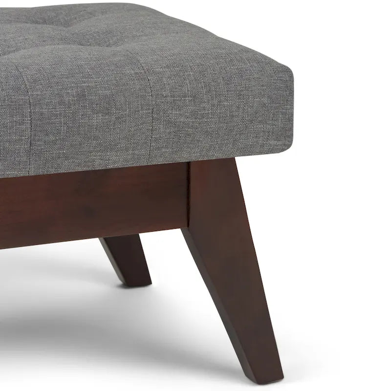 40-Inch Mid-Century Modern Tufted Rectangle Ottoman Bench