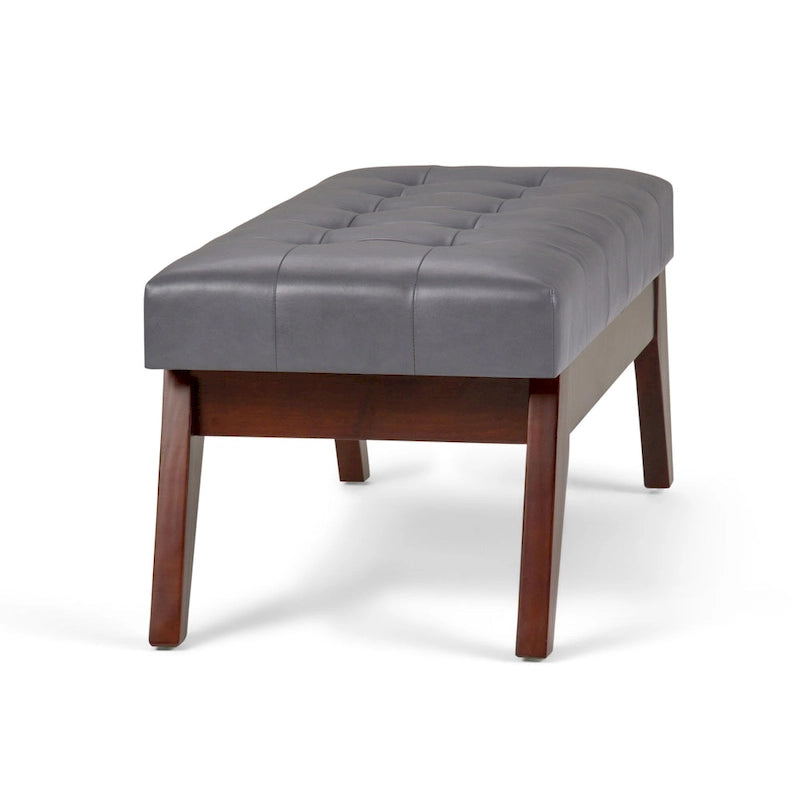 40-Inch Mid-Century Modern Tufted Rectangle Ottoman Bench
