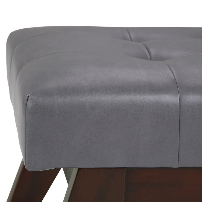 40-Inch Mid-Century Modern Tufted Rectangle Ottoman Bench