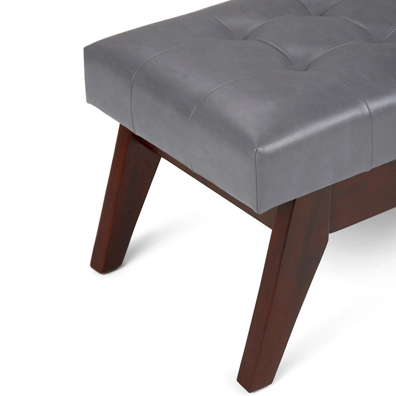 40-Inch Mid-Century Modern Tufted Rectangle Ottoman Bench