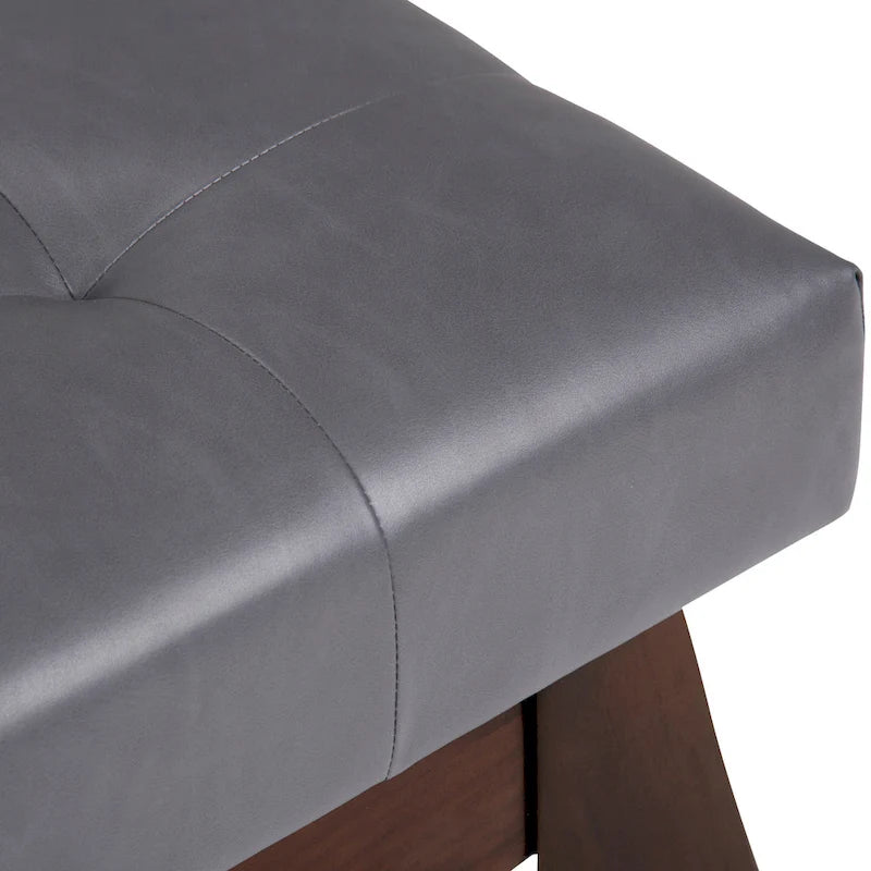 40-Inch Mid-Century Modern Tufted Rectangle Ottoman Bench