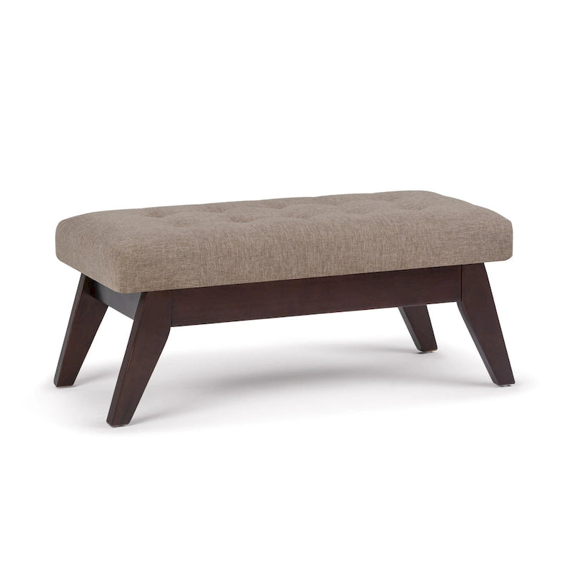 40-Inch Mid-Century Modern Tufted Rectangle Ottoman Bench