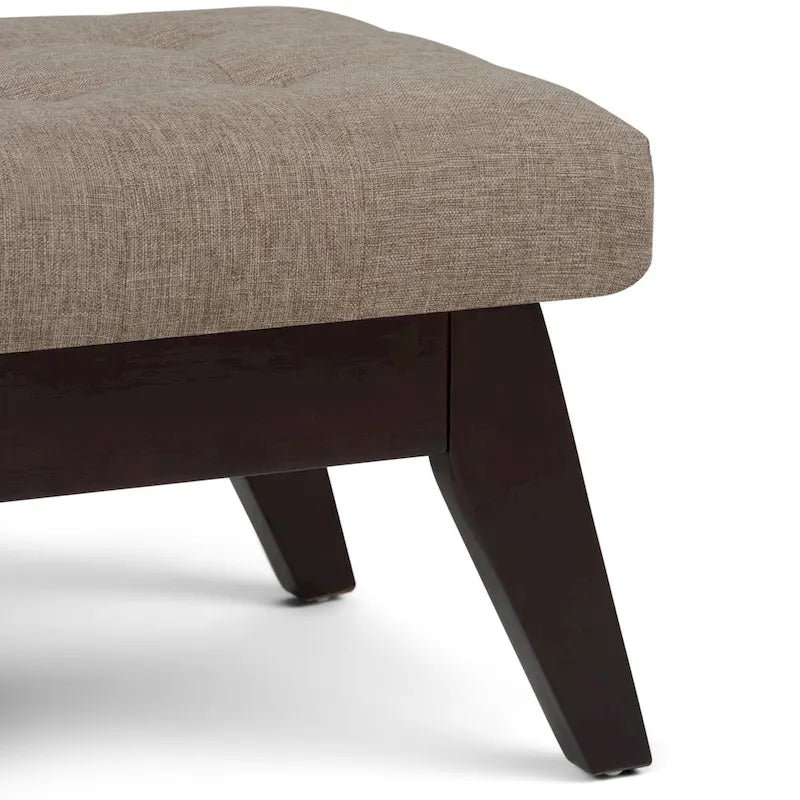40-Inch Mid-Century Modern Tufted Rectangle Ottoman Bench