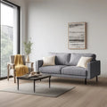 Barbett 70-Inch Linen Square Arm Sofa