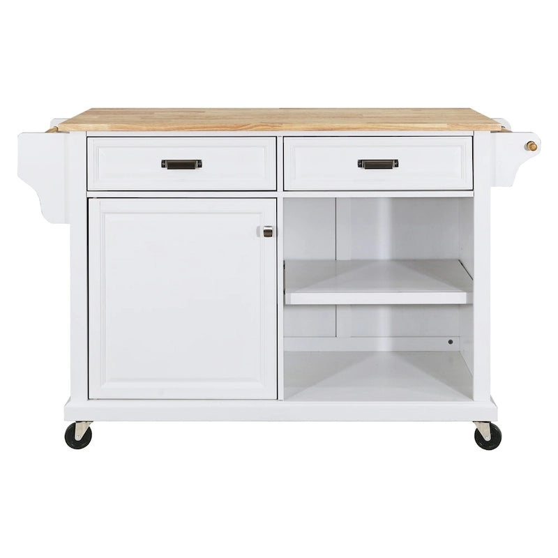Kitchen Island Cart/Utility Storage Trolley with Storage Drawers