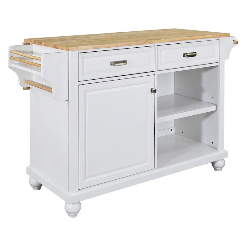 Kitchen Island Cart/Utility Storage Trolley with Storage Drawers