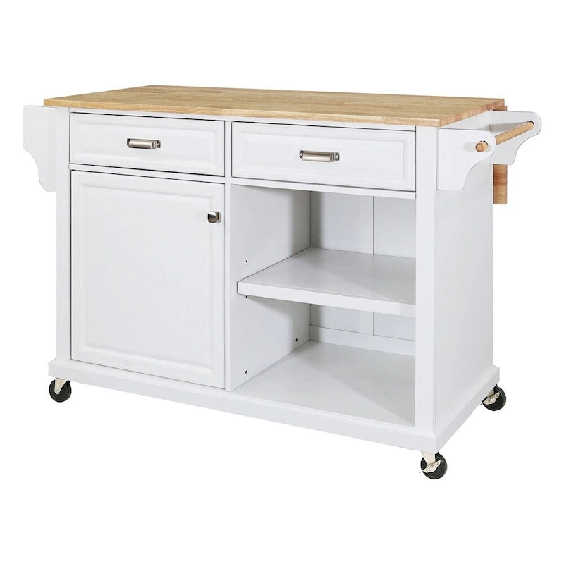 Kitchen Island Cart/Utility Storage Trolley with Storage Drawers