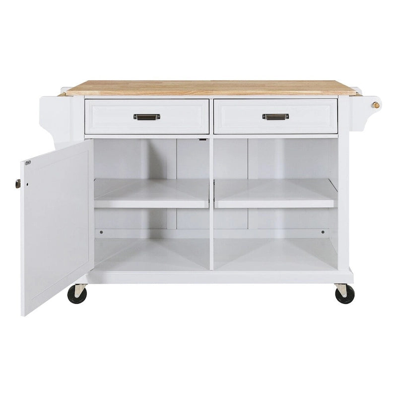Kitchen Island Cart/Utility Storage Trolley with Storage Drawers