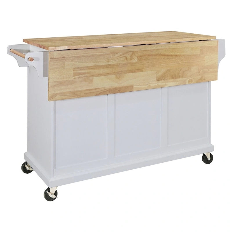 Kitchen Island Cart/Utility Storage Trolley with Storage Drawers