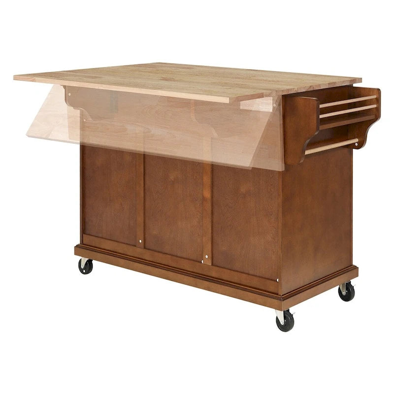 Kitchen Island Cart/Utility Storage Trolley with Storage Drawers