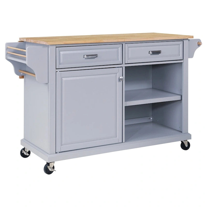 Kitchen Island Cart/Utility Storage Trolley with Storage Drawers