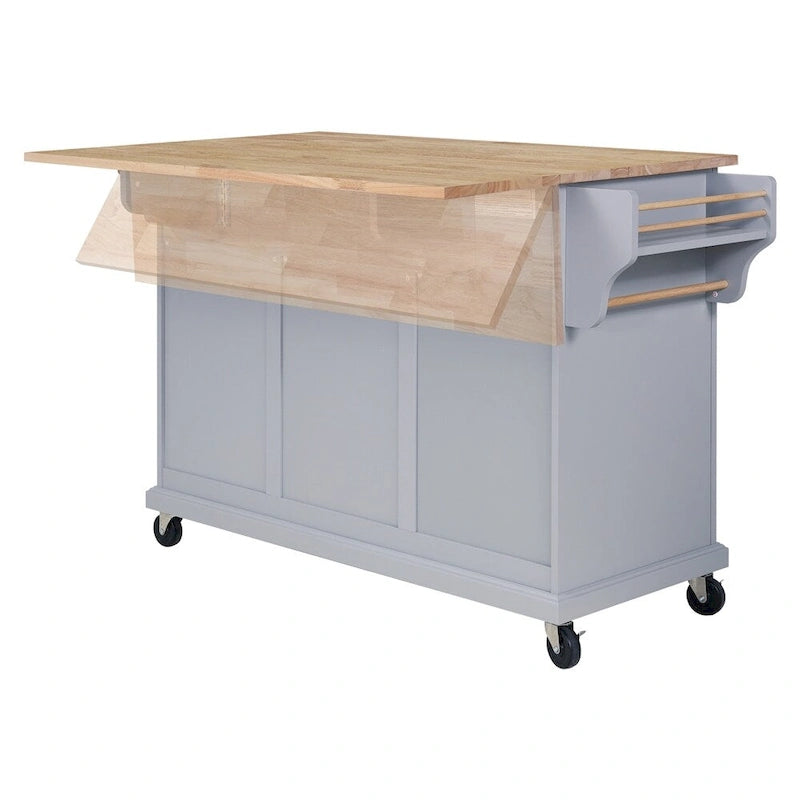 Kitchen Island Cart/Utility Storage Trolley with Storage Drawers