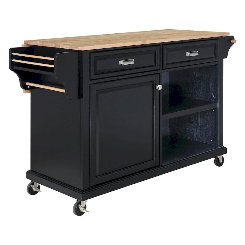 Kitchen Island Cart/Utility Storage Trolley with Storage Drawers