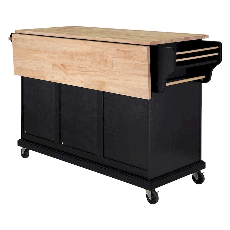 Kitchen Island Cart/Utility Storage Trolley with Storage Drawers