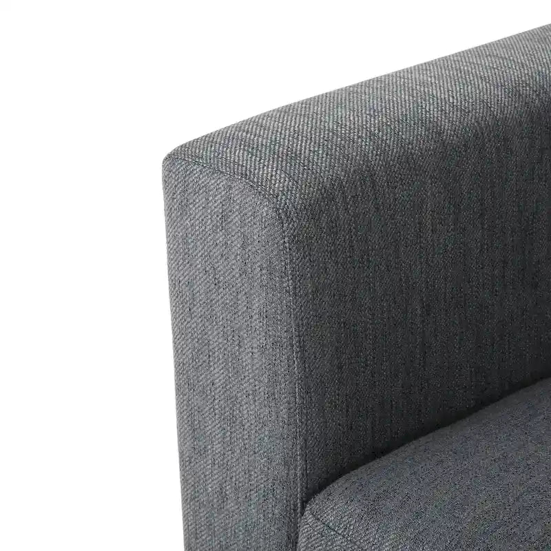 Contemporary Fabric 4-Seat Sofa with Accent Pillows