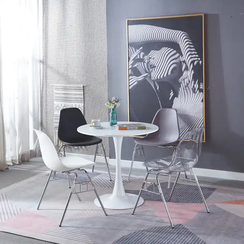 31.5-Inch White Tulip Dining Table for 2-4 People