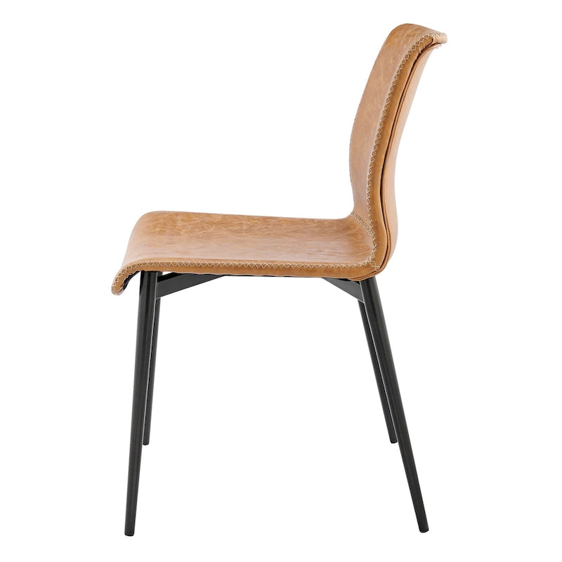 Jayden Faux Leather Dining Side Chair (Set of 2)
