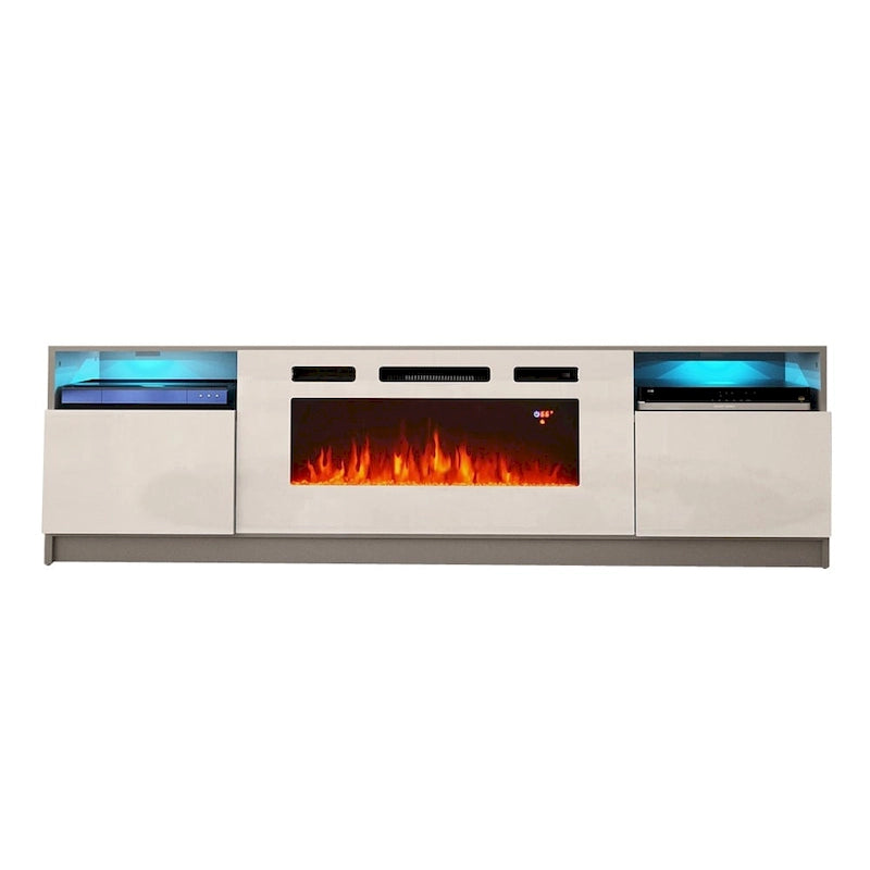 Electric Fireplace TV Stand with LED Lighting - 78.7 W