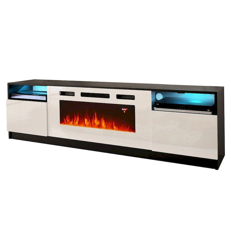 Electric Fireplace TV Stand with LED Lighting - 78.7 W