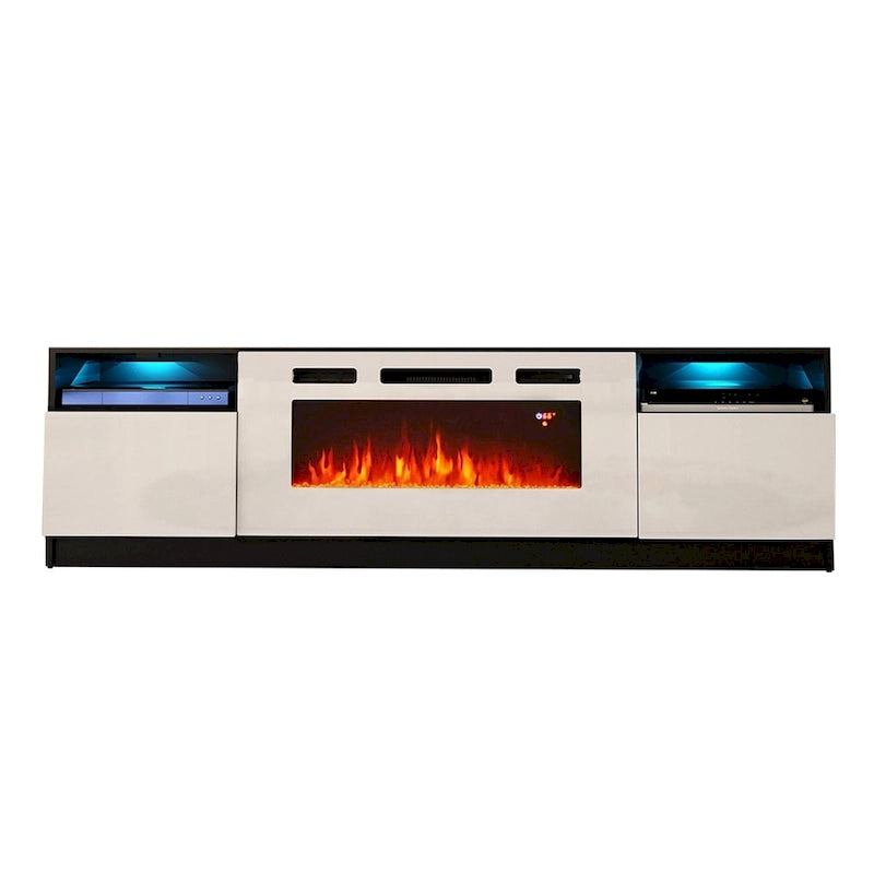 Electric Fireplace TV Stand with LED Lighting - 78.7 W