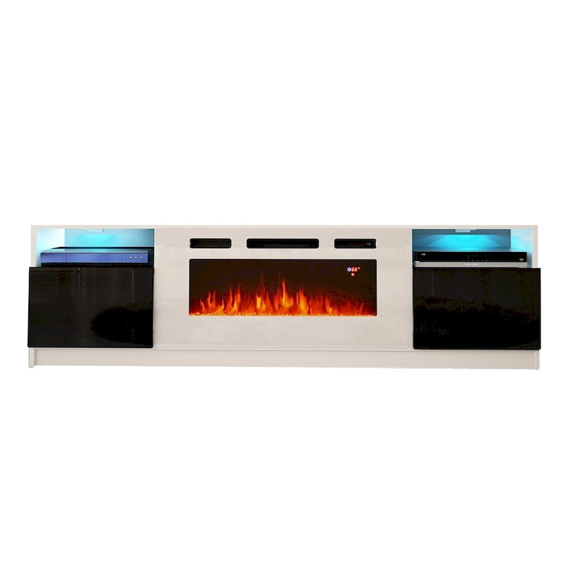 Electric Fireplace TV Stand with LED Lighting - 78.7 W
