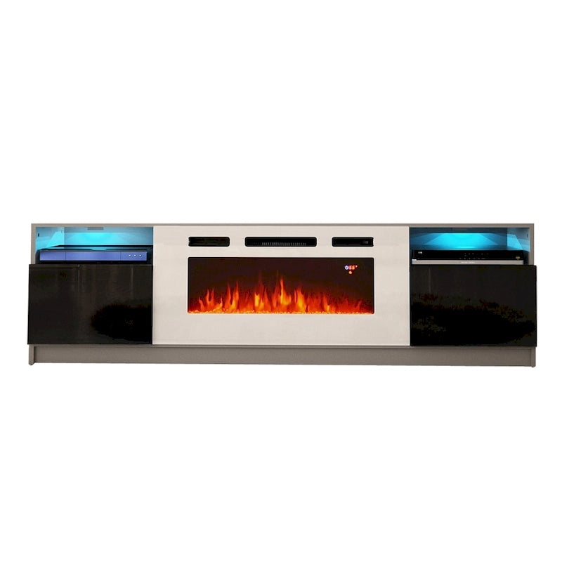 Electric Fireplace TV Stand with LED Lighting - 78.7 W