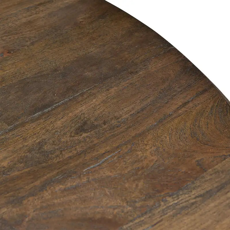 Toulon 60-Inch Round Weathered Mango Wood Dining Table