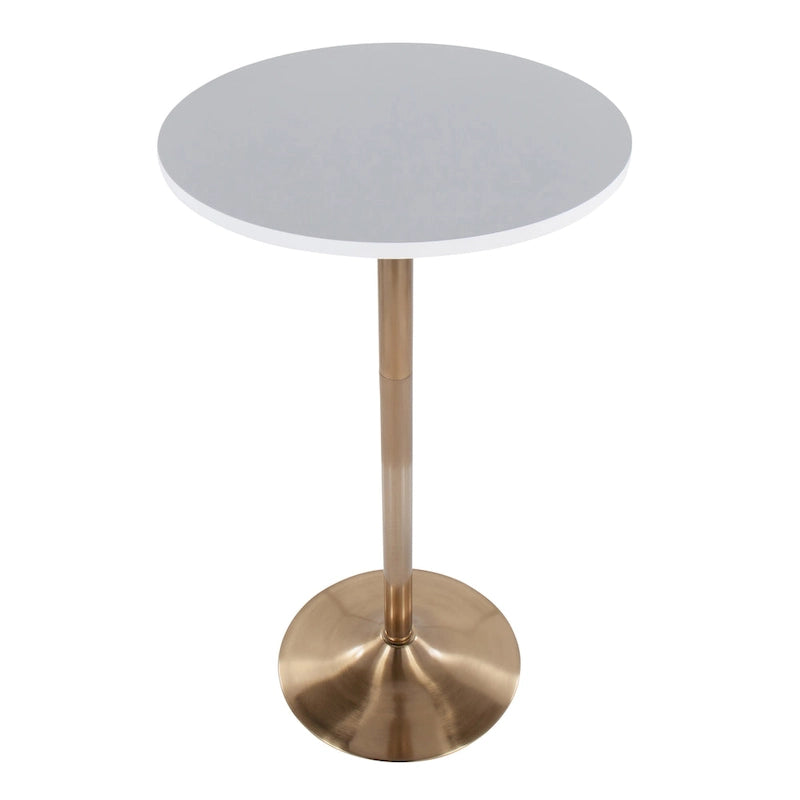 Adjustable Height Round Table - Dining, Counter, or Bar Height