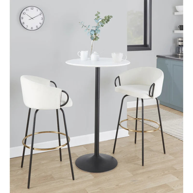 Adjustable Height Round Table - Dining, Counter, or Bar Height