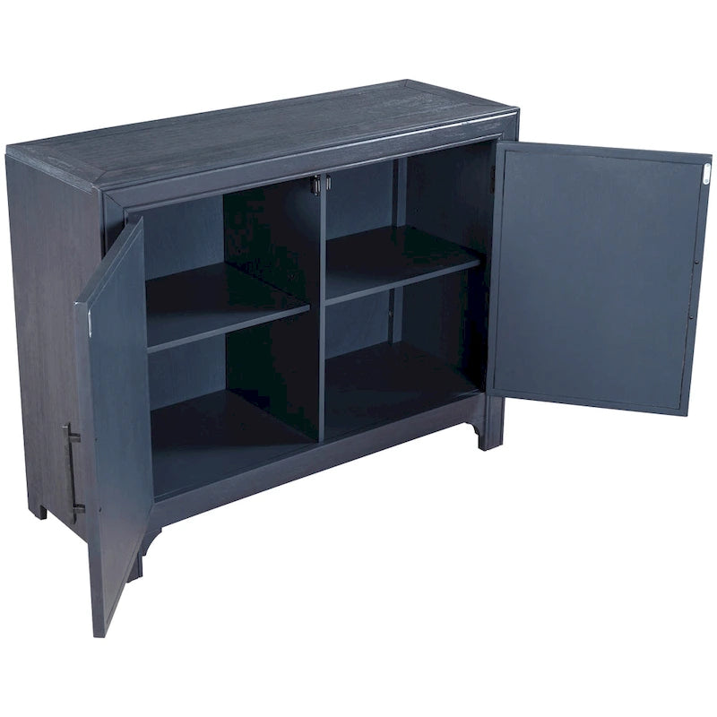40-Inch Modern Console Table with 2 Open Shelves