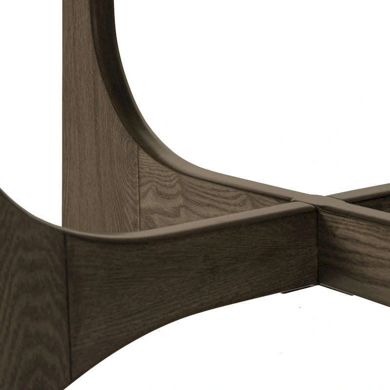36-Inch Round Wooden Coffee Table