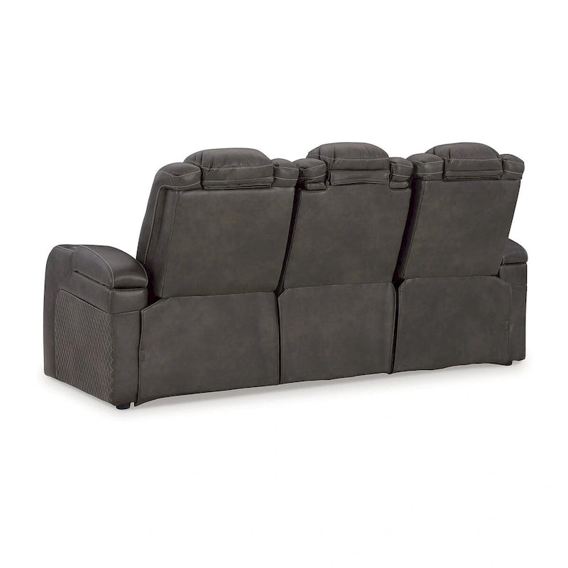 Power Reclining Sofa with LED Lights and USB Charging - 85 W x 43 D x 43 H