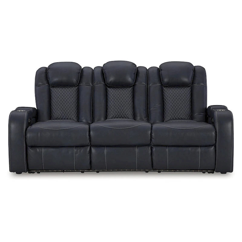 Power Reclining Sofa with LED Lights and USB Charging - 85 W x 43 D x 43 H