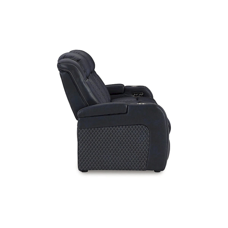 Power Reclining Sofa with LED Lights and USB Charging - 85 W x 43 D x 43 H