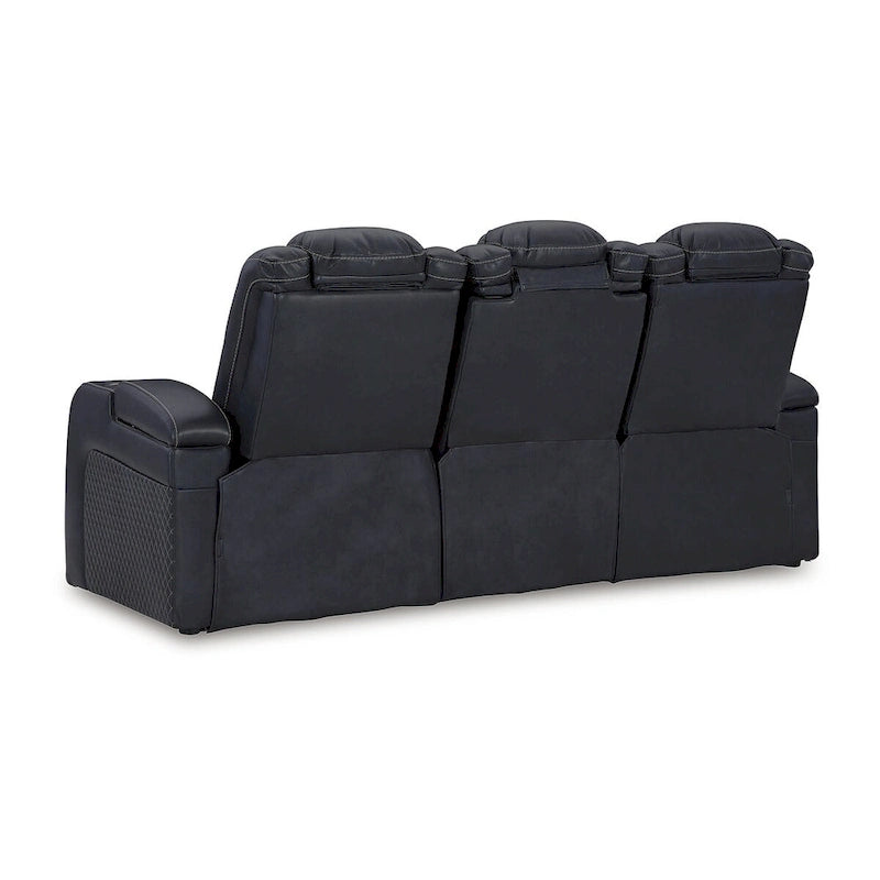 Power Reclining Sofa with LED Lights and USB Charging - 85 W x 43 D x 43 H