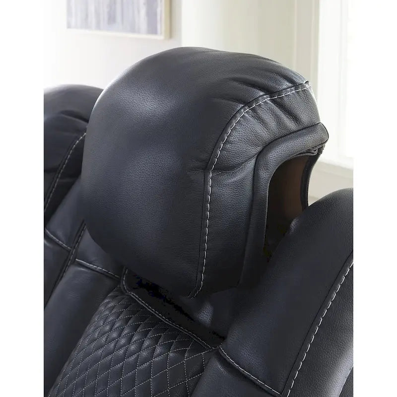 Power Reclining Sofa with LED Lights and USB Charging - 85 W x 43 D x 43 H
