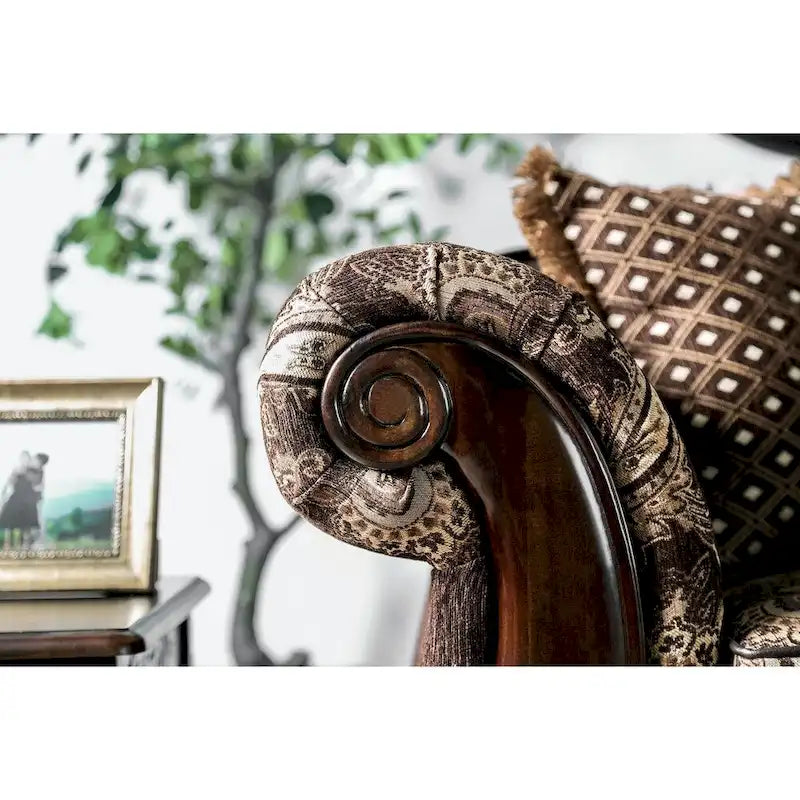 Dayaram Traditional Brown Sofa