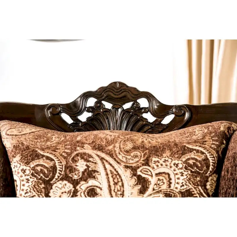Dayaram Traditional Brown Sofa