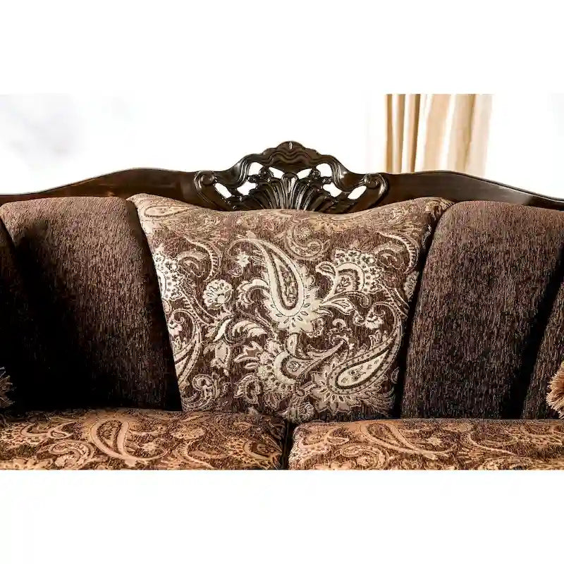 Dayaram Traditional Brown Sofa