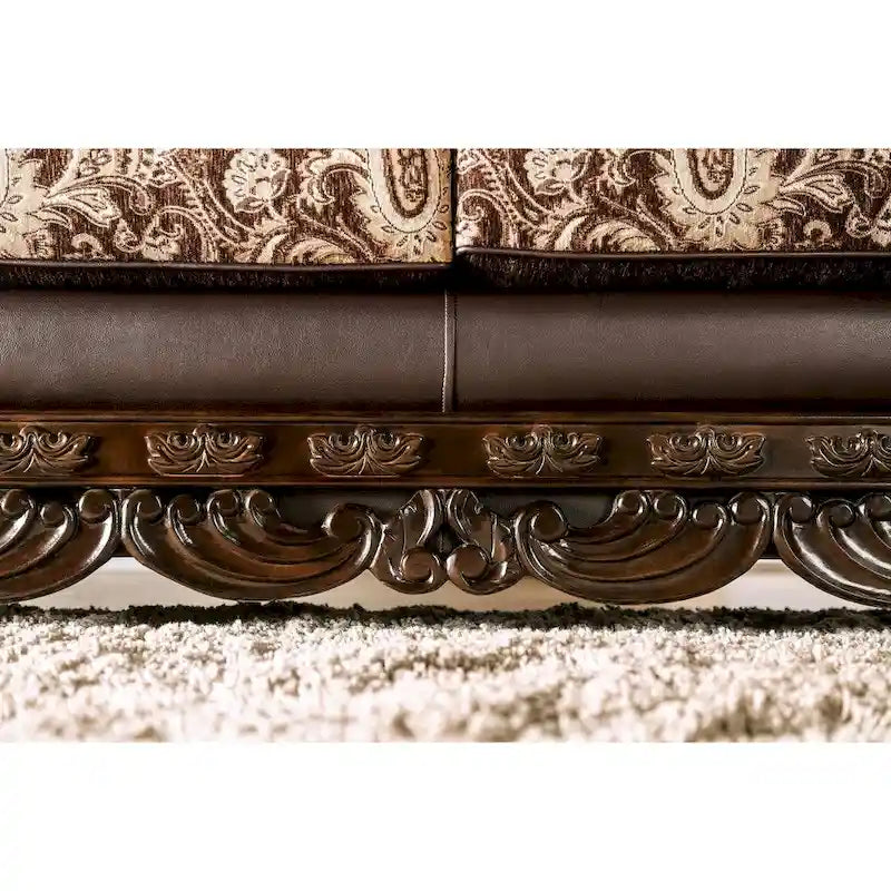 Dayaram Traditional Brown Sofa