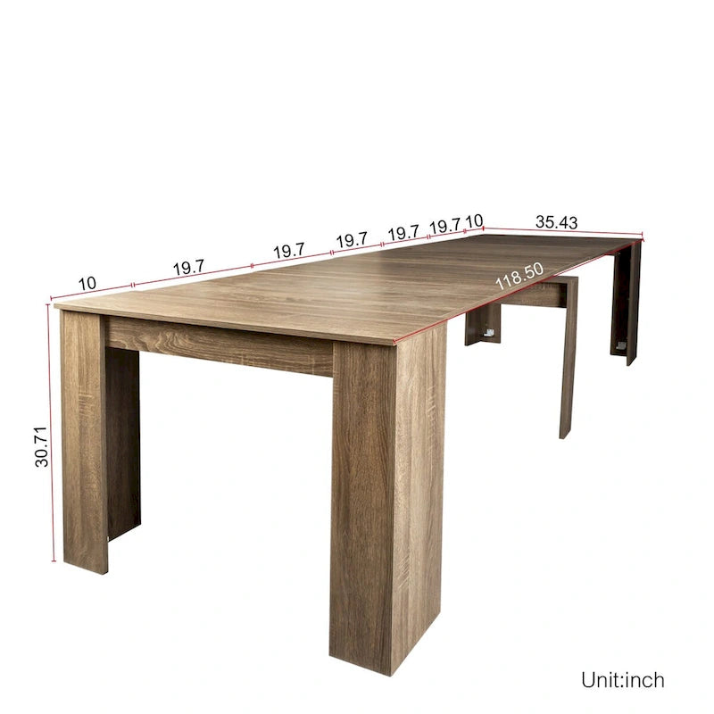 Multifunctional Extendable Console Table